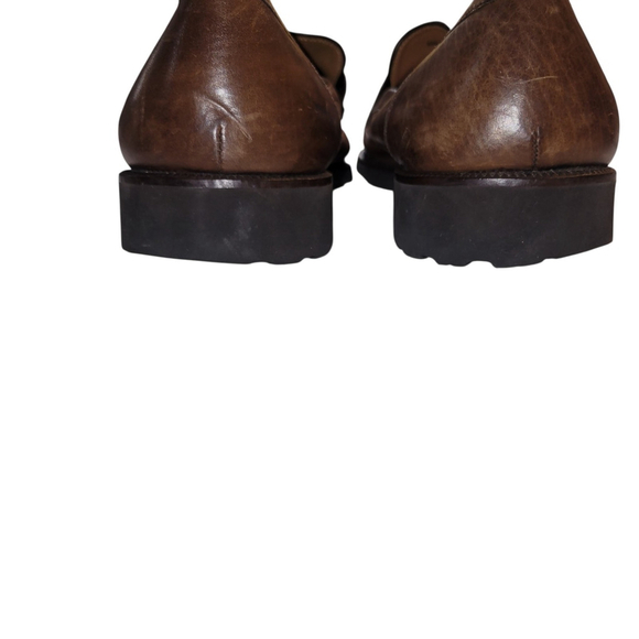 Magnanni Men\'s Brown Leather Loafers Style 11908 Size 10M main image 9